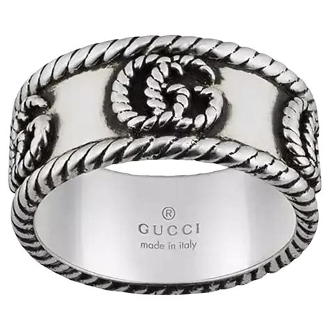 silver gucci band ring|Gucci ring from house of.